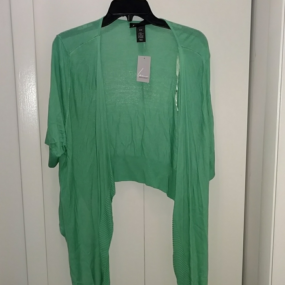 NWT Lane Bryant green sweater 18/20